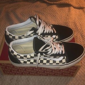 Vans Old Skool Check Blk/Wht  Sz 11